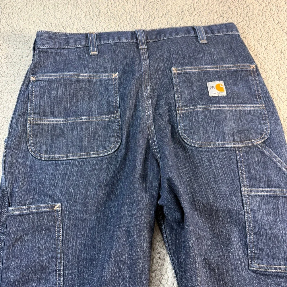 Carhartt FR Flame Resistant Work Jeans Dark Wash Carpenter Pants 30x26 290-83